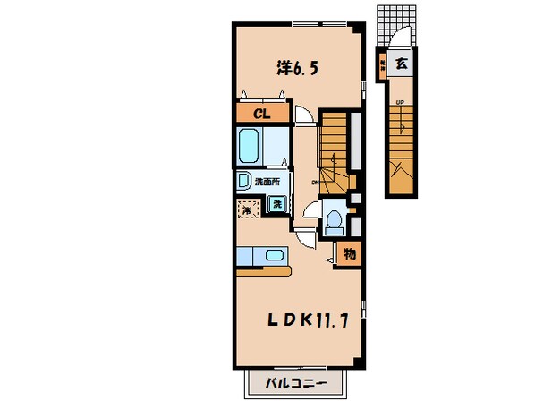 吉良吉田駅 徒歩20分 2階の物件間取画像